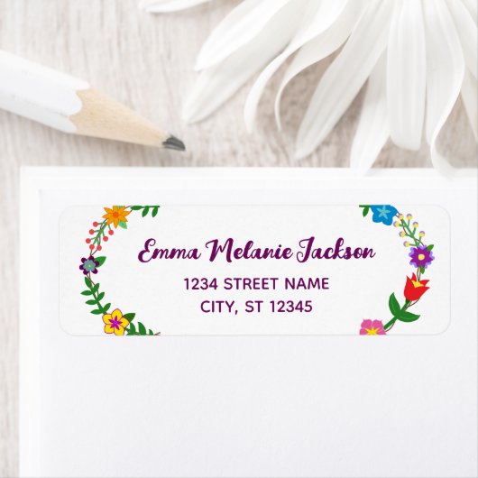 Jugendliche Elegante Script-Blume Floral Modern (Insitu)