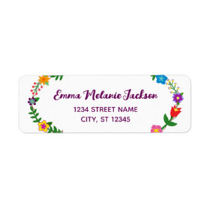 Jugendliche Elegante Script-Blume Floral Modern