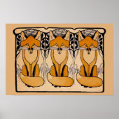 Jugendliche Füchse Poster (Vorne)