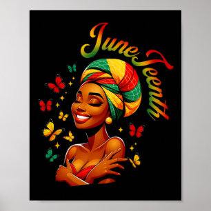 Jugendliche ist mein Unabhängigkeitstag Schwarze F Poster