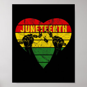 Jugendliche Retro Herzerkrankung Tag Melanin Bl Poster