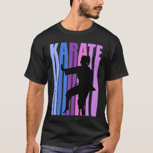 Jugendliche Retro Karate Geburtstag Lila Farben Co T-Shirt