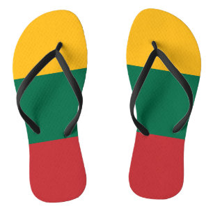 Jugendliche Slim-Straps mit Flagge Litauens Badesandalen