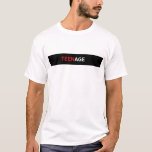 JUGENDLICHE. T-SHIRT MIT DRUCKSCHRIFT