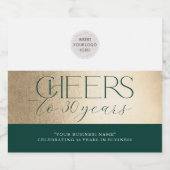 JUGENDLICHE UNTERNEHMENSÄULEN SCHAUMWEINETIKETT (Einzelnes Label)