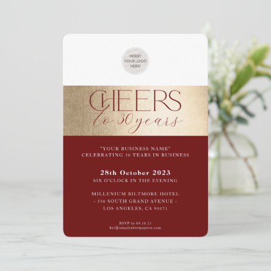 JUGENDLICHE UNTERNEHMENSGRUPPE EINLADUNG (Stehend Vorderseite)