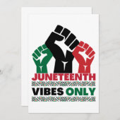 Jugendliche vibes only melanin Männer Frauen Kinde Einladung (Vorne/Hinten)