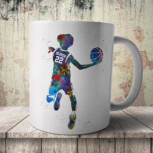 Jugendlicher Basketballspieler Kaffeetasse