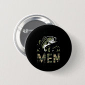 Jugendlicher Fischer von Menschen Christliches Ang Button (Vorne & Hinten)