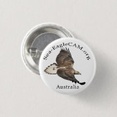 Jugendlicher im Flug Knopf S3 Button (Vorne & Hinten)