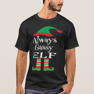 Jugendlicher immer gasiger Elf Familien-Weihnachte T-Shirt