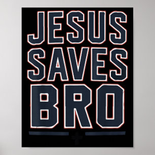 Jugendlicher Jesus rettet Bruder Lustiger Christli Poster