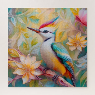 Jugendlicher Regenbogen-Specht-Fantasie-Vogel Puzzle