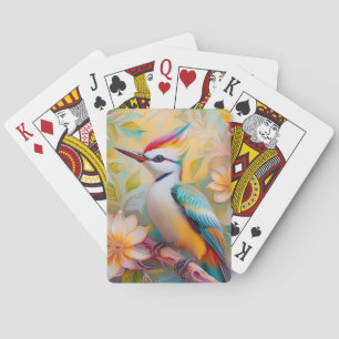 Jugendlicher Regenbogen-Specht-Fantasie-Vogel Spielkarten