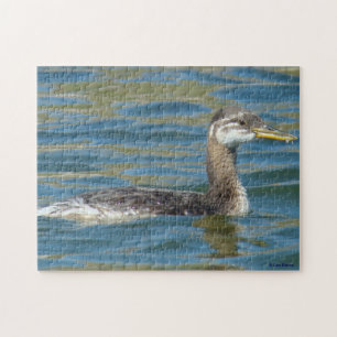 Jugendlicher rothalsiger Grebe B40 Puzzle