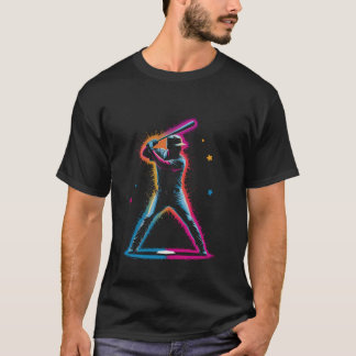Jugendlicher Spieler Kind Schlagmann Männer Junge  T-Shirt