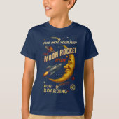 Jugendlicher-T - Shirt der Moon Rocket Ride (Marin (Vorderseite)