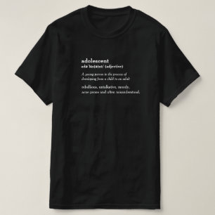 Jugendlicher Wörterbuchdefinitions-Gewohnheits-T  T-Shirt