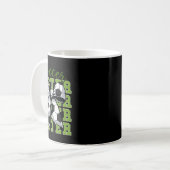 Jugendliches Mädchen Fußball Schwester Kokette Sch Kaffeetasse (Vorderseite Links)