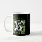 Jugendliches Mädchen Fußball Schwester Kokette Sch Kaffeetasse (Links)