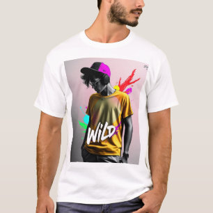 jugendliches, modernes und lebendiges T-Shirt-Desi T-Shirt