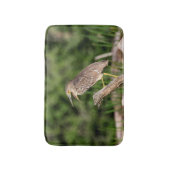 Jugendliches Schwarzes gekrönter Nachtreiher Badematte (Vorderseite Vertikal)