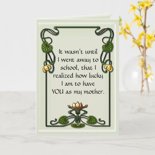 Jugendlily (Muttertagskarte) Karte (Gelbe Blume)