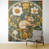 Jugendmaus und Blume Wandteppich (Beispiel)