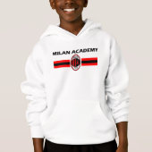 Jugendmilan Akademie Uni lebendiges Druckdesign Hoodie (Vorderseite)