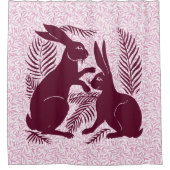 Jugendparadies Rabbits De Morgan und Morris Duschvorhang (Vorderseite)