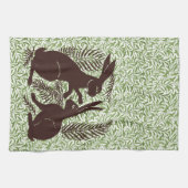 Jugendparadies Rabbits De Morgan und Morris Geschirrtuch (Horizontal)