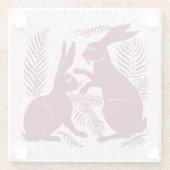 Jugendparadies Rabbits De Morgan und Morris Glasuntersetzer (Rückseite)