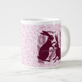 Jugendparadies Rabbits De Morgan und Morris Jumbo-Tasse (Vorderseite Rechts)