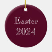 Jugendparadies Rabbits De Morgan und Morris Keramik Ornament (Hinten)