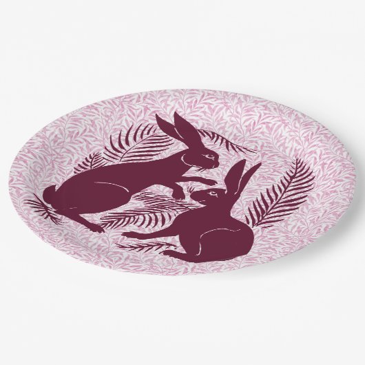 Jugendparadies Rabbits De Morgan und Morris Pappteller (Schrägansicht)