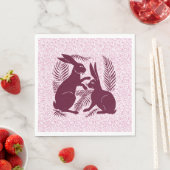 Jugendparadies Rabbits De Morgan und Morris Serviette (Beispiel)