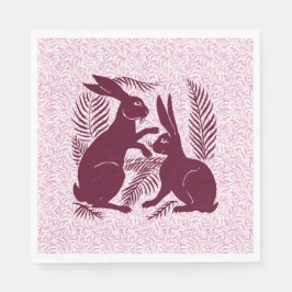 Jugendparadies Rabbits De Morgan und Morris Serviette