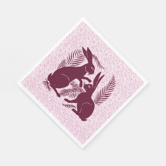 Jugendparadies Rabbits De Morgan und Morris Serviette (Ecke)