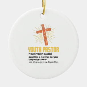 Jugendpastor, Funny Pastor Keramik Ornament