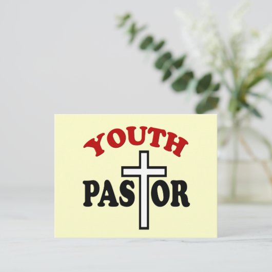 Jugendpastor Postkarte (Stehend Vorderseite)