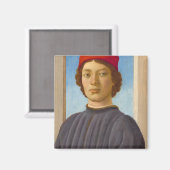 Jugendportrait, 1485 von Filippino Lippi Magnet (Vorderseite/Rückseite)