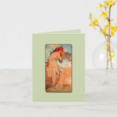 Jugendsommer-Girl-Note-Card Karte (Gelbe Blume)