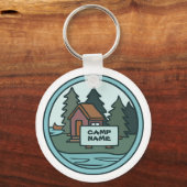 Jugendsommerlager Inselkabine mit Sonderzeichen Schlüsselanhänger (Vorderseite)