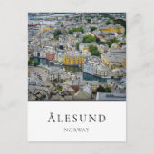 Jugendstadt Alesund in Norwegen Postkarte (Vorderseite)