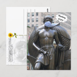 Jugendstatue, Denken an dich - V Postkarte