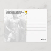 Jugendstatue mit Calavera Gesichtsmaske - NYC V Po Postkarte (Rückseite)