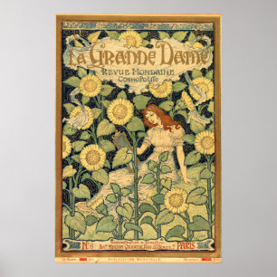 Jugendstil 1893 Cover von Eugène Grasset Poster