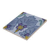 Jugendstil 1900 Lila Floral Repro Belgisch Fliese (Seite)