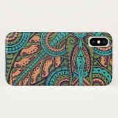 Jugendstil-abstrakte Christi-Kommode aquamarin Case-Mate iPhone Hülle (Rückseite (Horizontal))