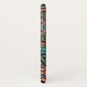 Jugendstil-abstrakte Christi-Kommode aquamarin Case-Mate iPhone Hülle (Hinten/Links)